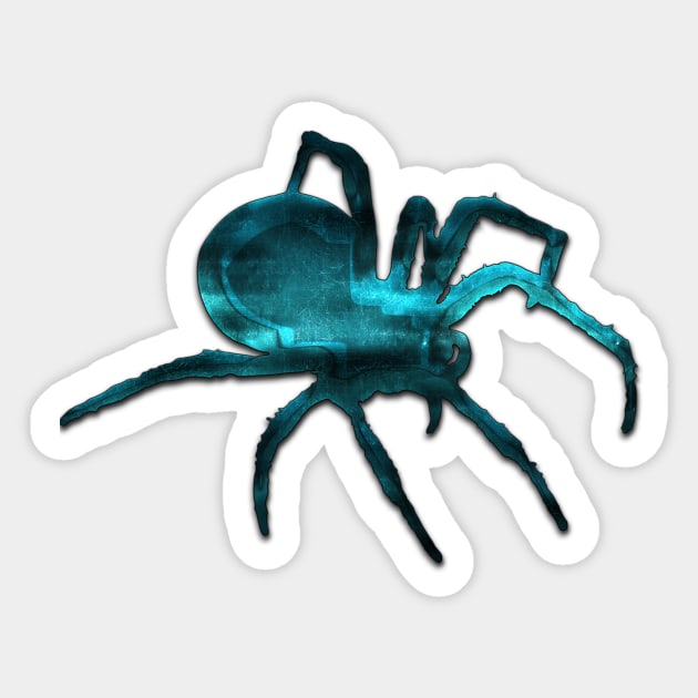 Sapphire Spider Sticker by chelbi_mar